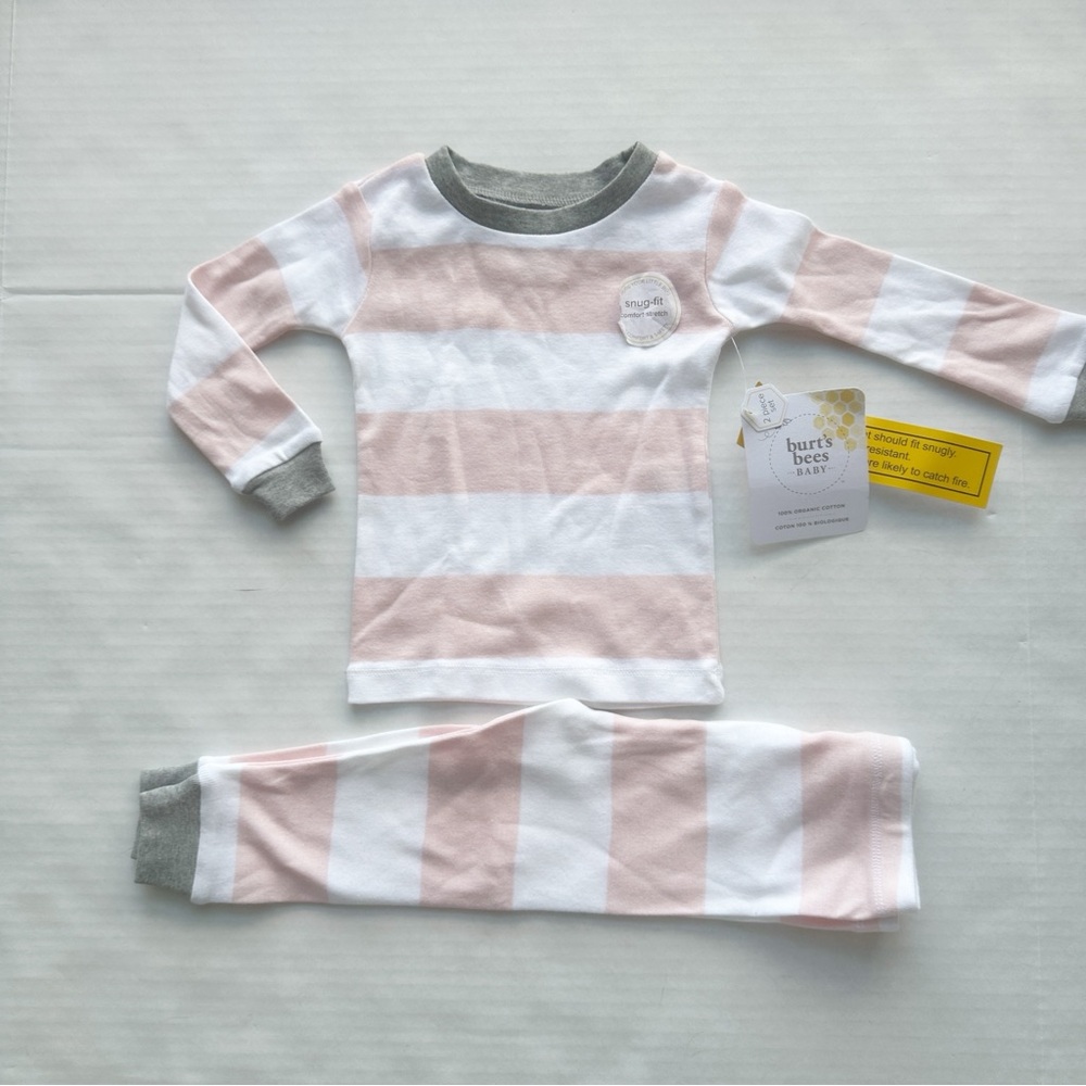 Burt's Bees Organic Cotton Blossom Striped
Pajamas
NWT